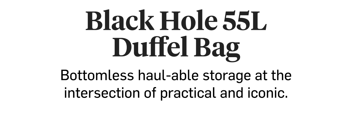 Black Hole 55L Duffel